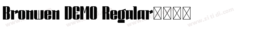 Bronwen DEMO Regular字体转换